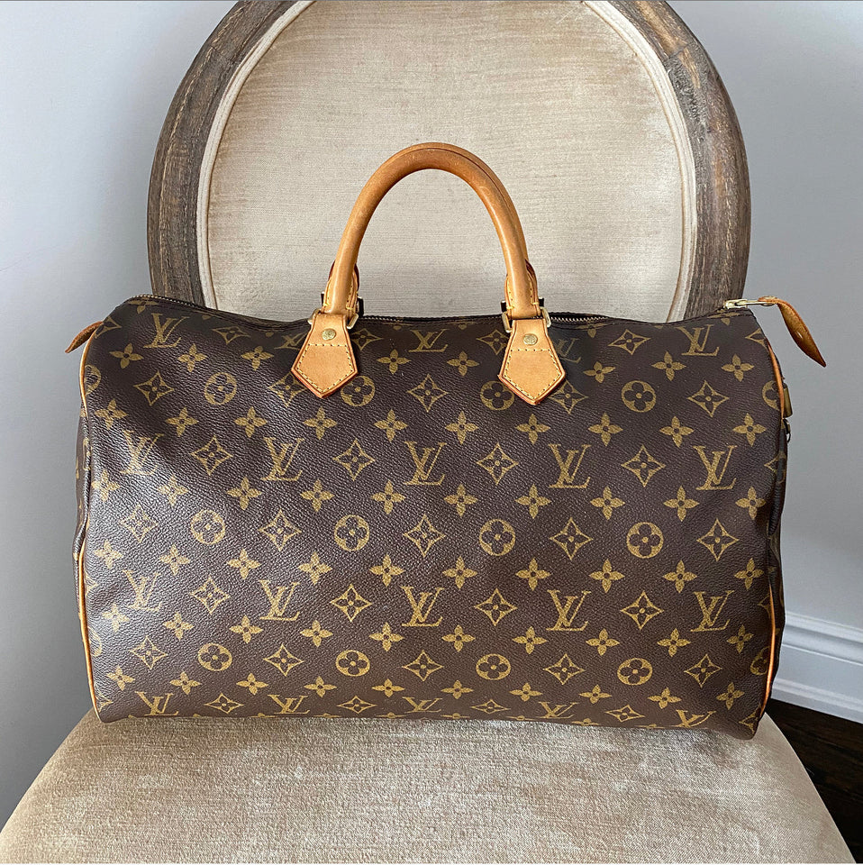 Louis Vuitton Monogram Speedy 40 Keepall Duffle Bag