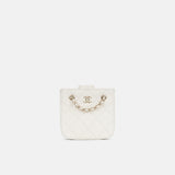 Chanel Tiny Square Clutch on Chain