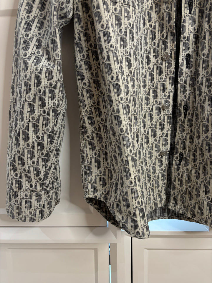 Dior Oblique Oversized Denim Overshirt Size 40