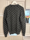 Louis Vuitton Gray Gradient Monogram Crew Neck Sweater Size L