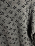 Louis Vuitton Gray Gradient Monogram Crew Neck Sweater Size L
