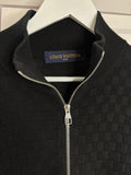 Louis Vuitton Black igan with Damier Motif Size M