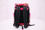 Gucci Backpack in Floral PVC and Neon Pink Leather