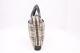 Burberry Business Bag in Beige Check Canvas