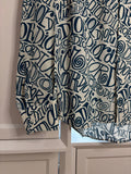 Dior White Logo Print Long Sleeve Shirt Men's Size 39