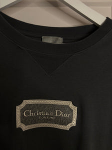 Christian Dior Gray Couture T-shirt Relaxed Fit Men's XL