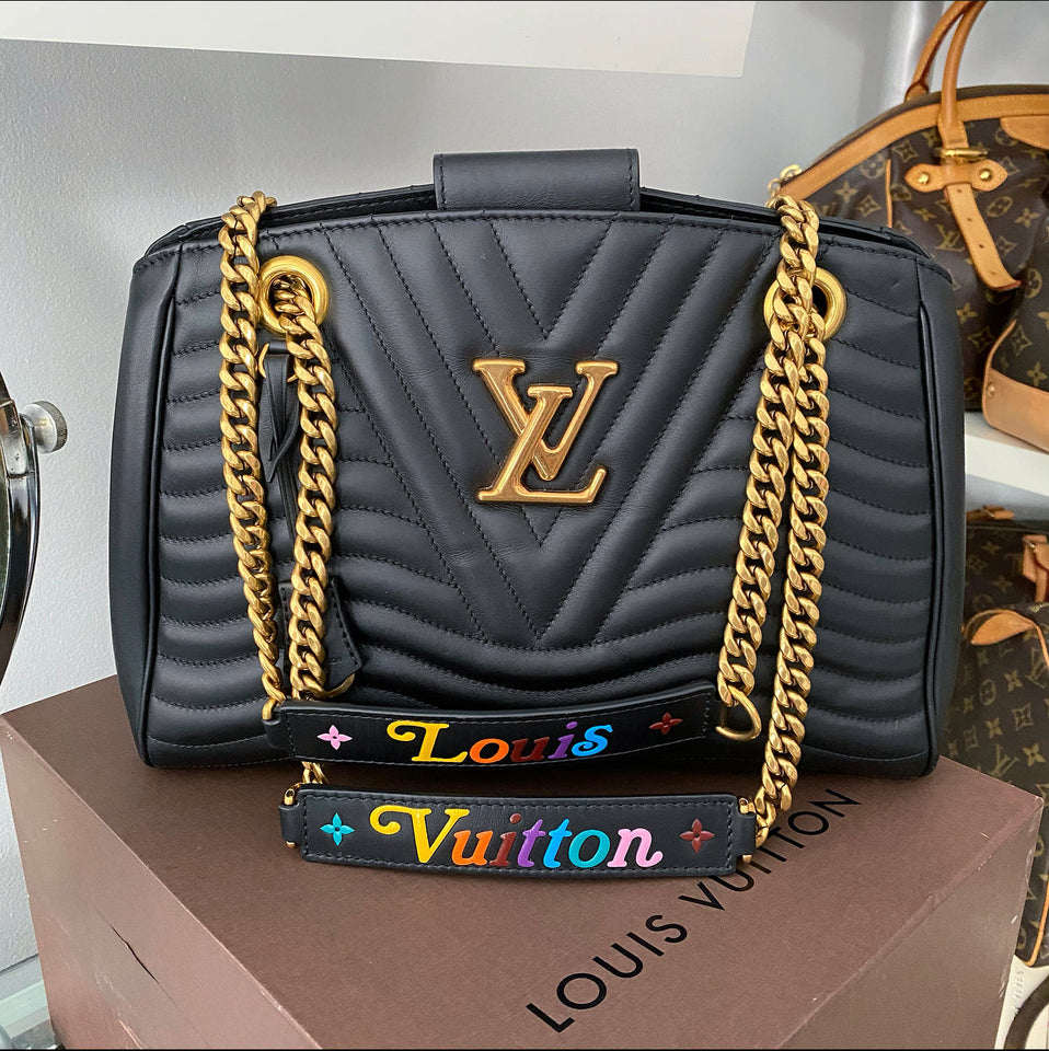 Louis Vuitton Black Quilted New Wave Chain Tote Bag