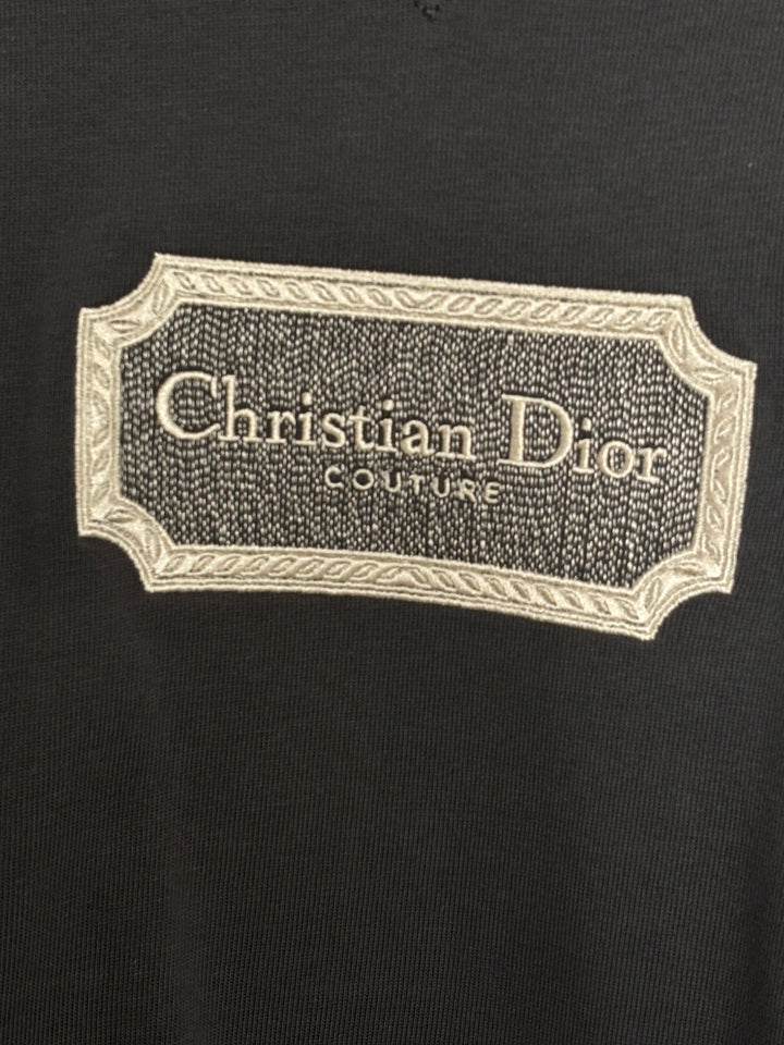 Christian Dior Gray Couture T-shirt Relaxed Fit Men's XL