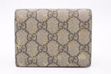 Gucci Bee Compact Wallet in GG Supreme Canvas