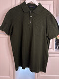 Louis Vuitton Khaki Classic Damier Pique Polo Men's Tshirt L