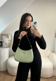 Prada Cleo Mint Green Smooth Leather Shoulder Bag