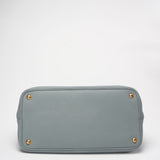 Prada Light Blue Saffiano Lux Leather Medium Galleria Tote
