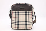 Burberry Crossbody Bag in Beige Check Canvas