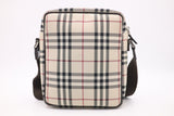 Burberry Crossbody Bag in Beige Check Canvas