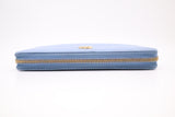 Gucci Zippy Wallet in Baby Blue Leather