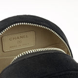 Chanel Velvet Quilted Clutch on Chain