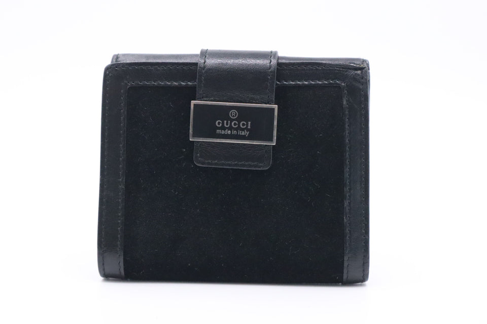 Gucci Compact Wallet in Black Leather
