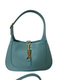 Gucci Jackie 1961 Blue Small Shoulder Bag with Adjustable Strap