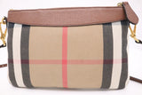 Burberry Crossbody in Brown Check Canvas
