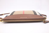 Burberry Crossbody in Brown Check Canvas