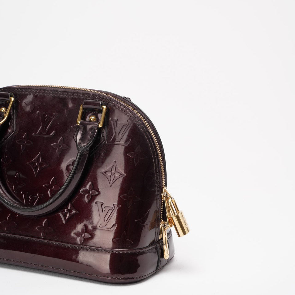 Louis Vuitton Purple Amarante Monogram Vernis Alma BB Bag
