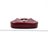 Gucci Jackie 1961 Mini Burgundy Leather Bag with Strap Never Worn With Box