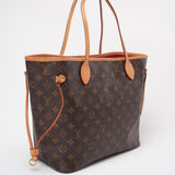 Louis Vuitton Monogram Neverfull MM Handbag Brown