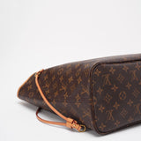 Louis Vuitton Monogram Neverfull MM Handbag Brown