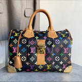 Louis Vuitton Monogram Multicolore Murakami Speedy 30 Black