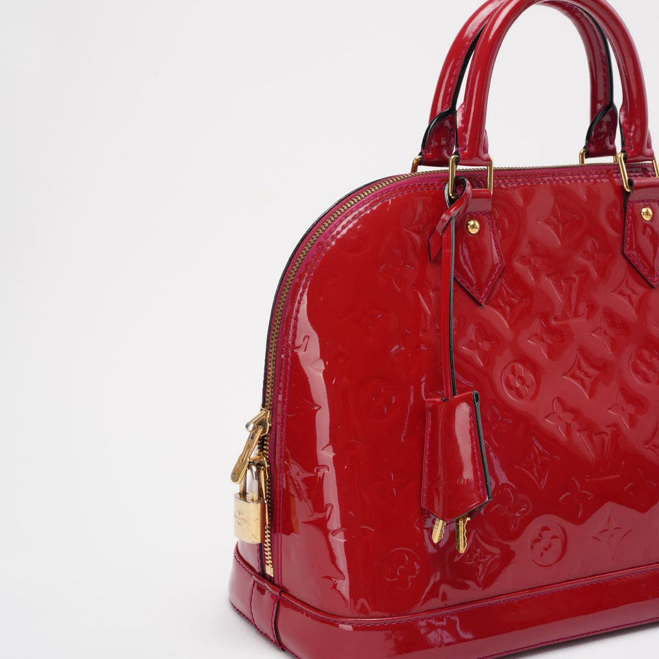 Louis Vuitton Rose Monogram Vernis Alma PM Bag 2018