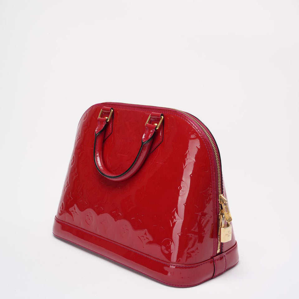 Louis Vuitton Rose Monogram Vernis Alma PM Bag 2018
