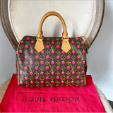 Louis Vuitton Limited Edition Murakami Cerises Cherry Monogram Speedy 25 Bag