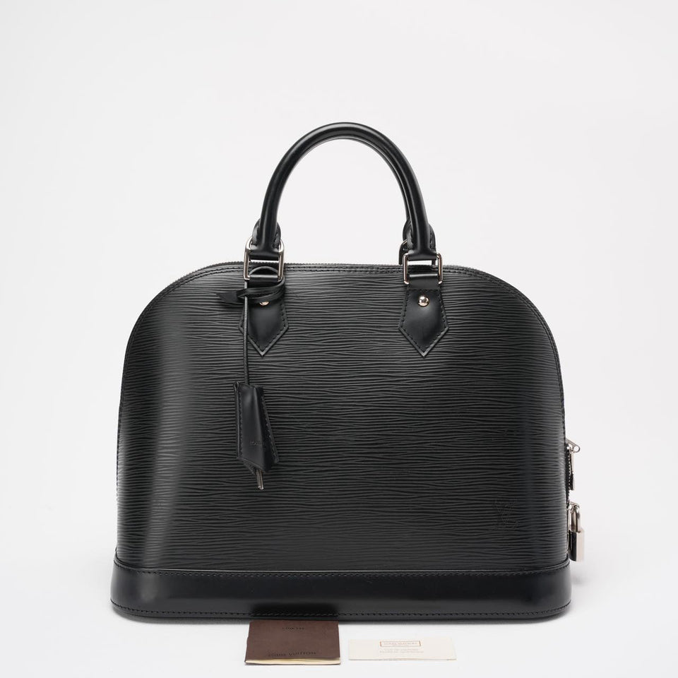 Louis Vuitton Black Epi Alma PM Bag 2014