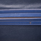 Medium Phantom Handbag in Dark Blue Nubuck Calfskin