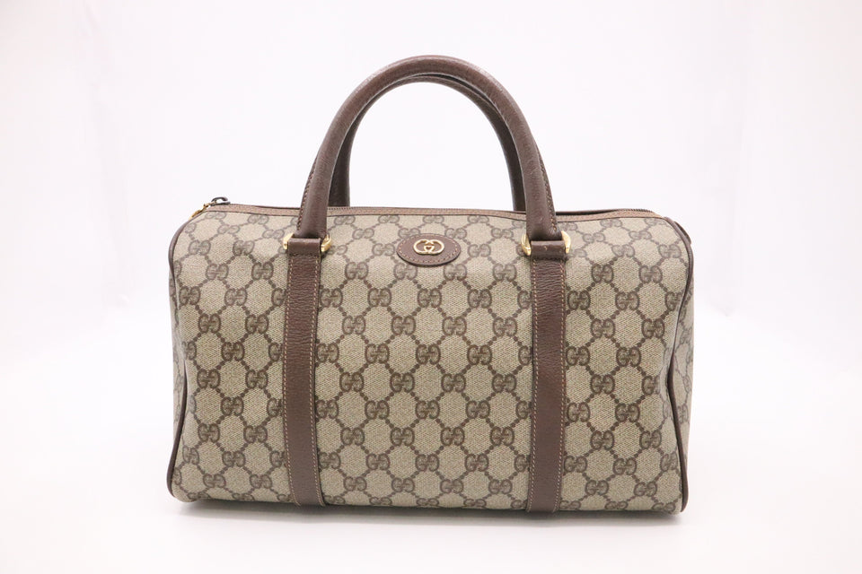 Gucci Boston Bag in GG Supreme Canvas