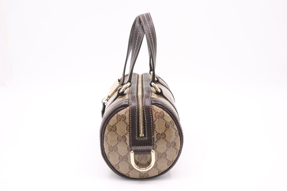 Gucci Crystal Duchessa Small Boston Bag in Patent Canvas