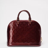 Louis Vuitton Burgundy red   Monogram Vernis Alma PM 2018