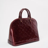 Louis Vuitton Burgundy red   Monogram Vernis Alma PM 2018