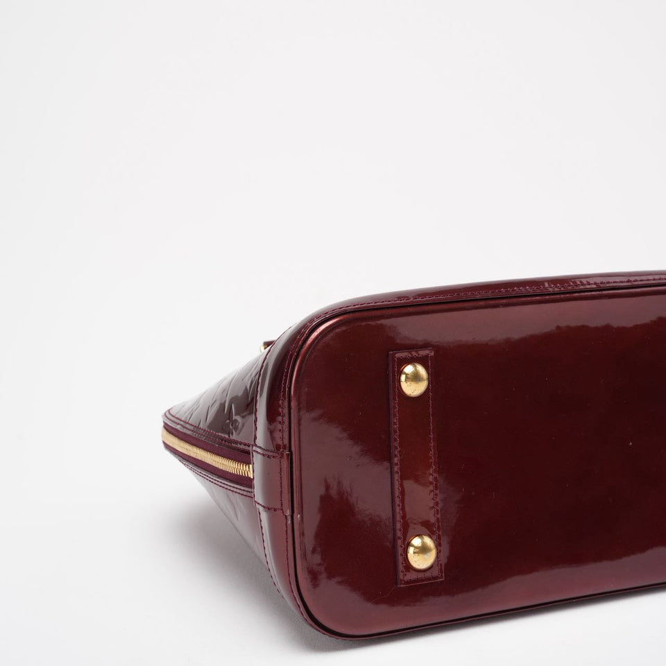 Louis Vuitton Burgundy red   Monogram Vernis Alma PM 2018