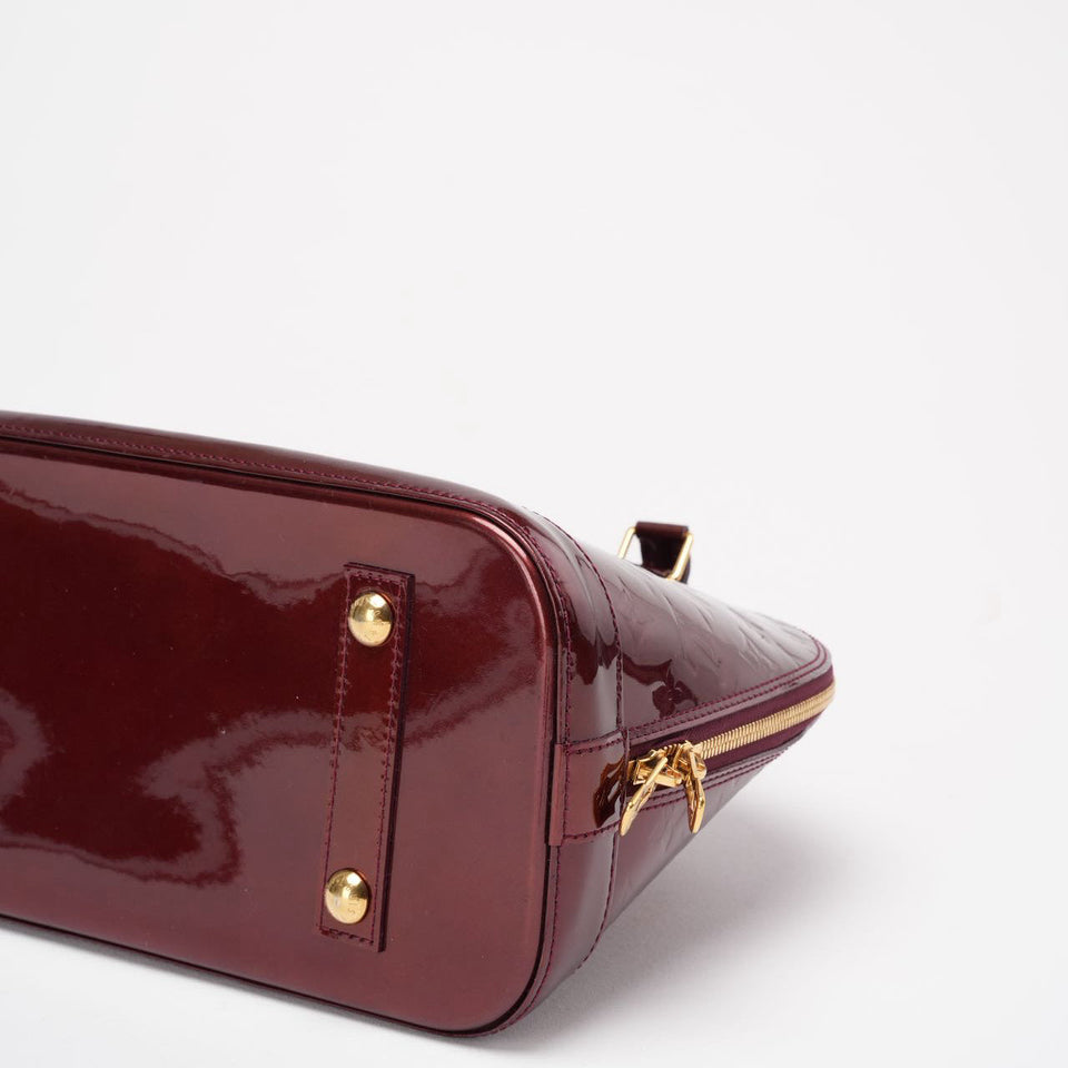 Louis Vuitton Burgundy red   Monogram Vernis Alma PM 2018