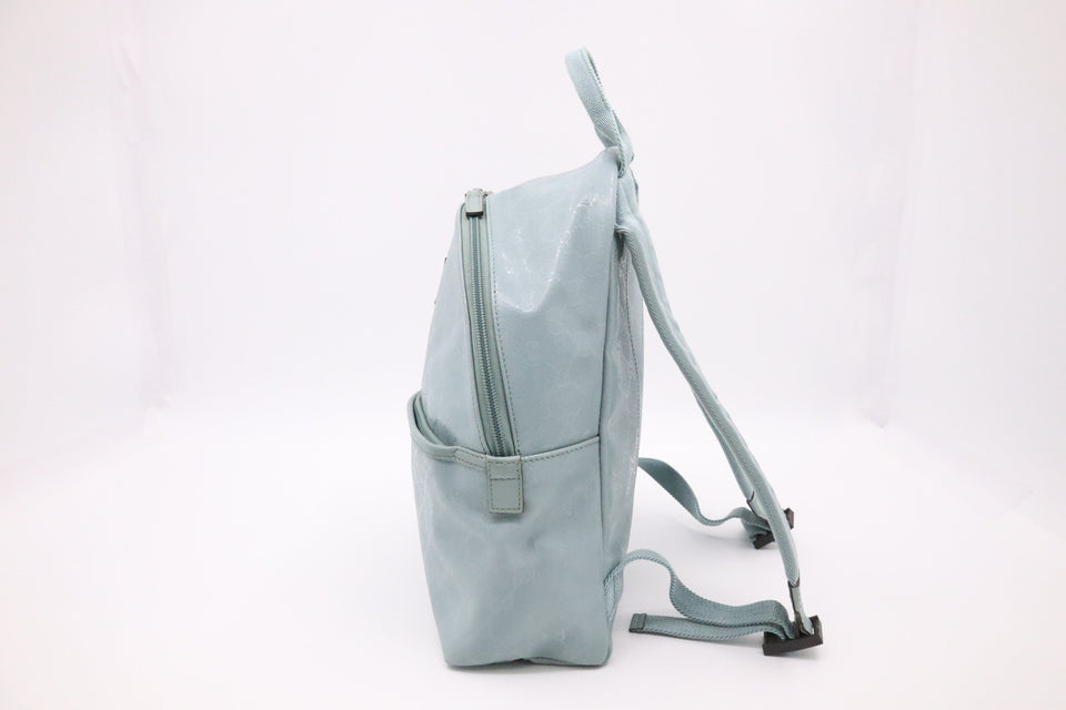 Gucci Backpack in Light Blue Coated Canvas