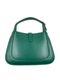 Gucci Jackie 1961 Mini Handbag in Green Leather with Adjustable Strap