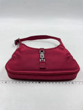 Gucci Jackie Vintage Mini Silk Satin Shoulder Bag in Red