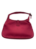 Gucci Jackie Vintage Mini Silk Satin Shoulder Bag in Red