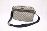 Gucci Messenger Bag in Navy Blue GG Supreme Canvas