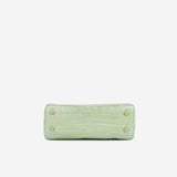 Christian Dior Mini Lady Dior - Green/Gold Crocodile