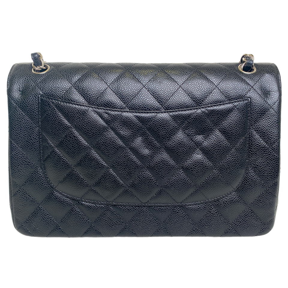 Chanel CLASSIC JUMBO CAVIAR SHW