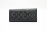 Gucci Long Wallet in Black Imprime Canvas