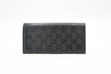 Gucci Long Wallet in Black Imprime Canvas