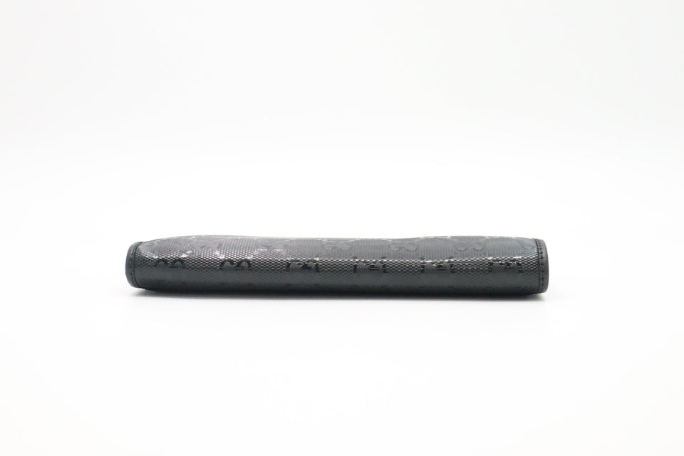 Gucci Long Wallet in Black Imprime Canvas